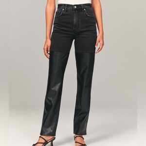 Abercrombie and Fitch Ultra High Rise 90s straight jean (28short)